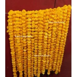 50 Fresh like Artificial Flower Mango Marigold String for events and Party Backdrop Decoration