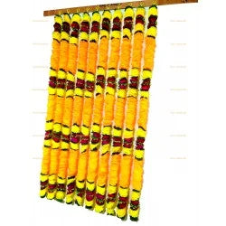 Yellow & Orange Artificial Marigold Flower Garland(10 Strings)