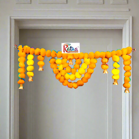 3 feet Yellow, mango and lemon Artificial Flower Decoration Door Valance