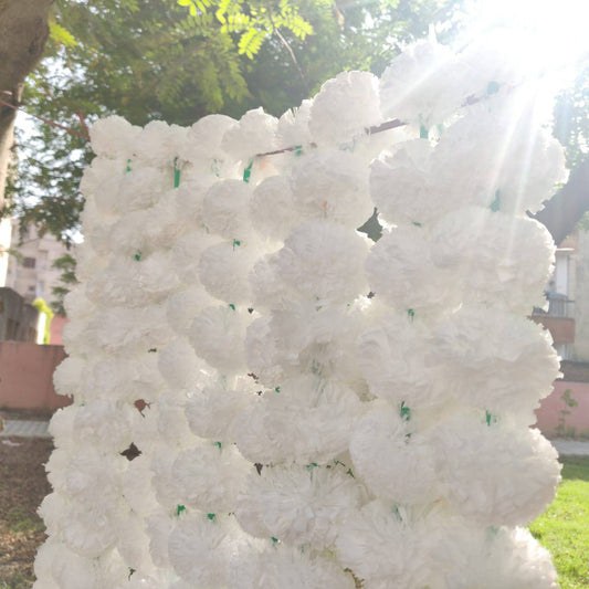 White Marigold Garlands Strings