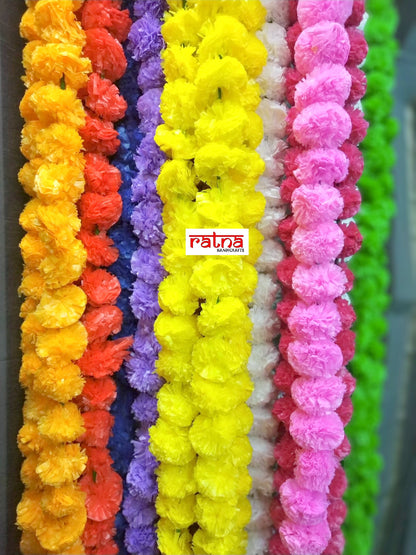 Assorted Artificial marigold flower Garland - 1400 strings