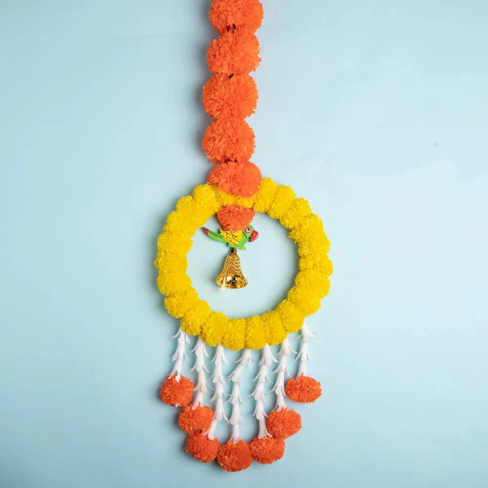 Marigold Parrot Ring Hanging - 2 pieces