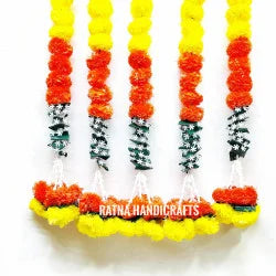 MARIGOLD AND JASMINE FUSION GARLAND - Pack of 5