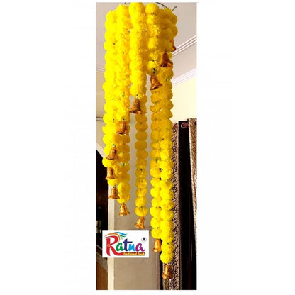 Ratna Handicrafts Marigold Chandelier Hanging with Bells for decoration